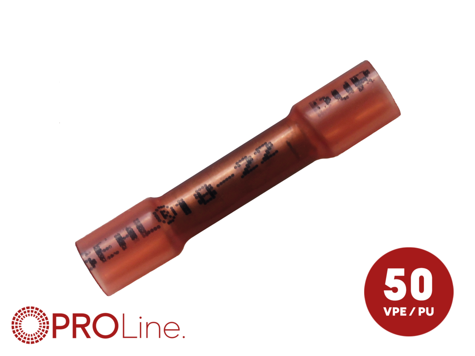 Stoßverbinder 0,5 mm²-1,5 mm² rot NYDS 50 Stück