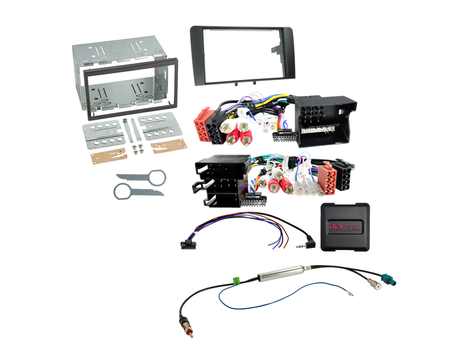 2-DIN Kit Audi A3(8P) 07/2003-04/2013 LFB/Antenne/Amp
