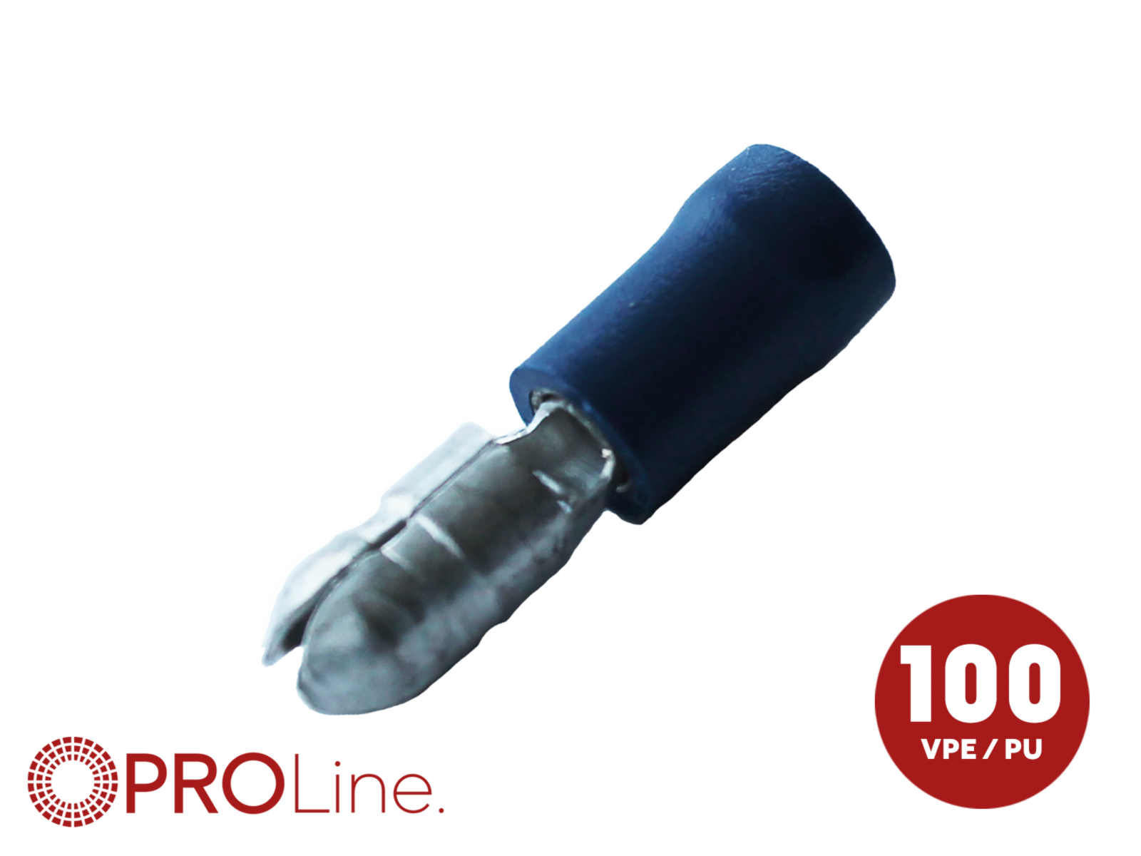 Rundstecker 1,5mm²-2,5mm²/5,0mm blau ST 100 Stück