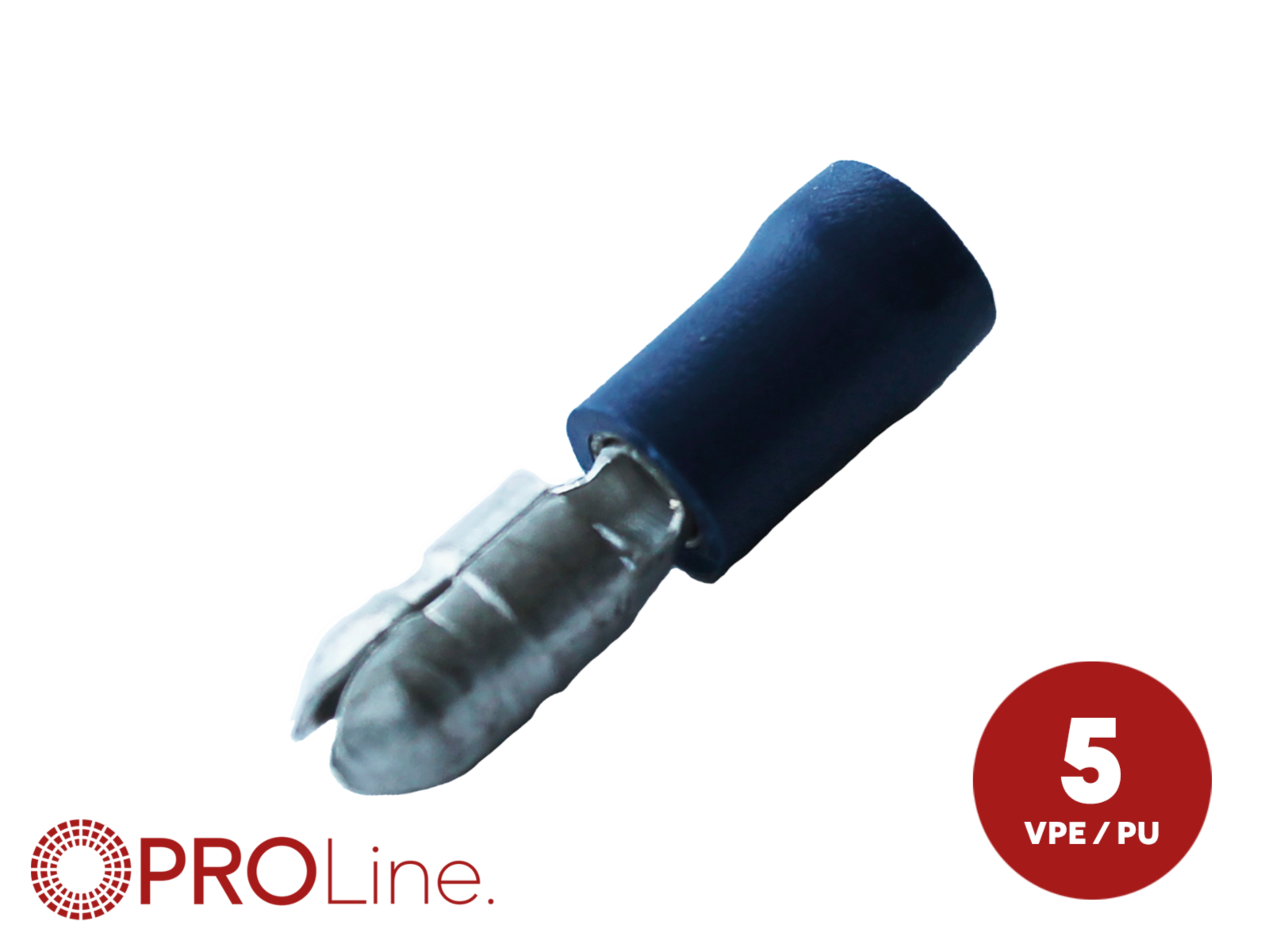 Rundstecker 1,5mm²-2,5mm²/5,0mm blau ST 5 Stück