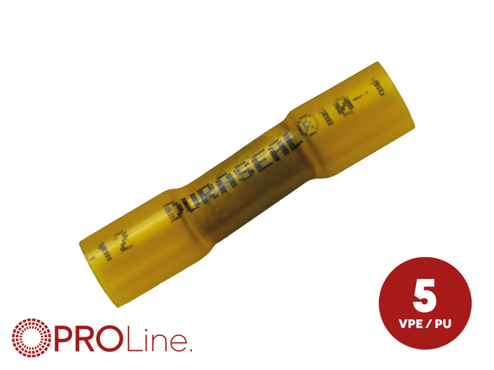 Stoßverbinder 4,0 mm²-6,0 mm² gelb NYDS 5 Stück