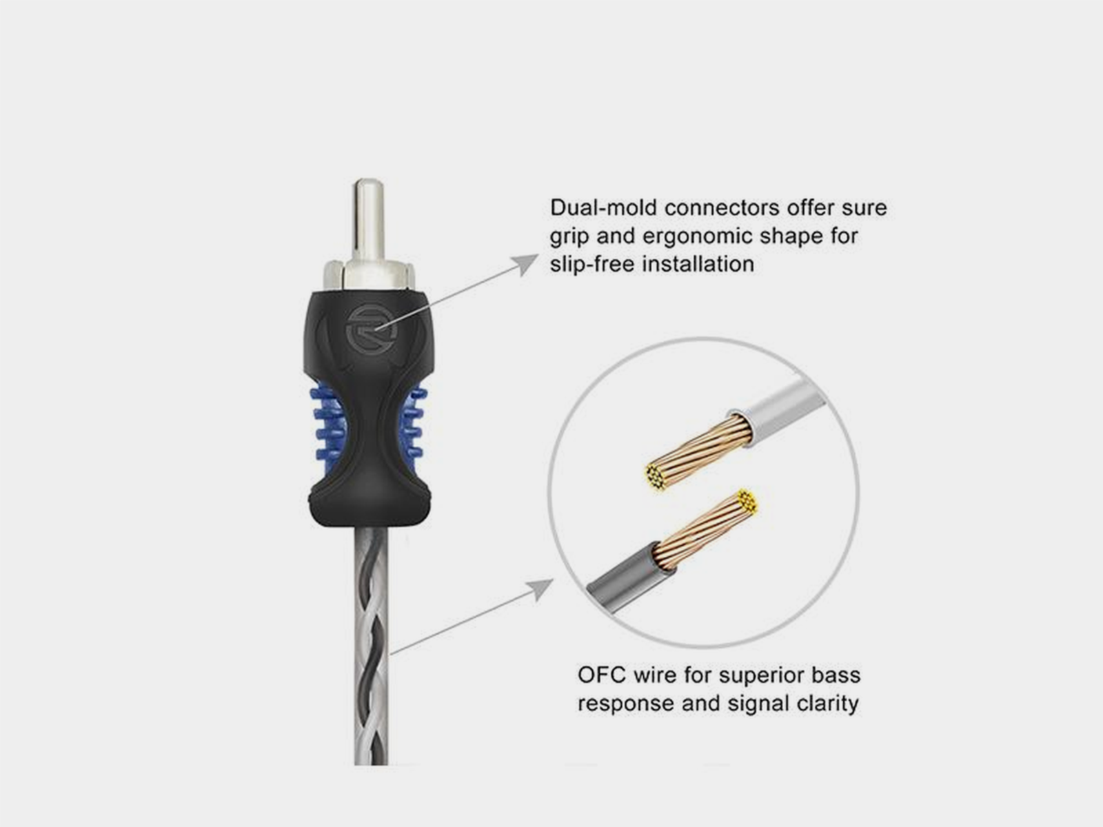 Recoil Echo OFC Cinch Kabel Y-Kabel (f)>(m)/(m) 30cm