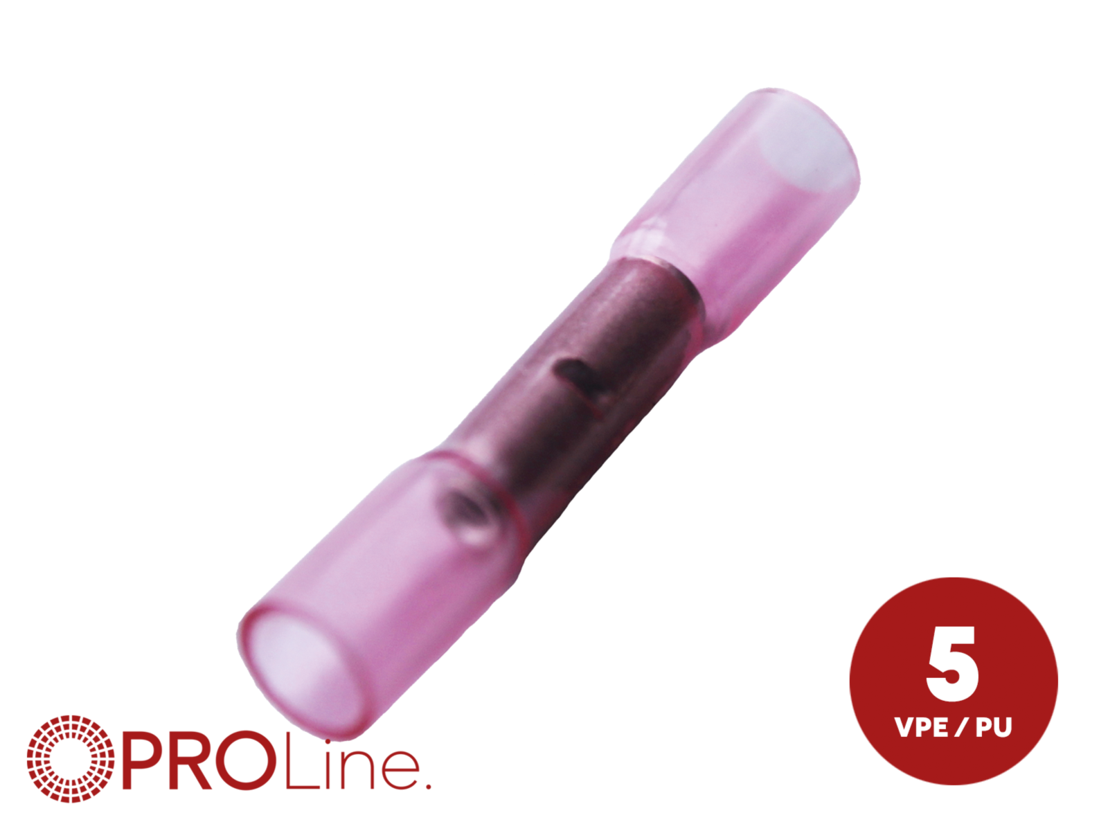 Stoßverbinder 0,5mm²-1,5mm² rot  NYPA 5 Stück