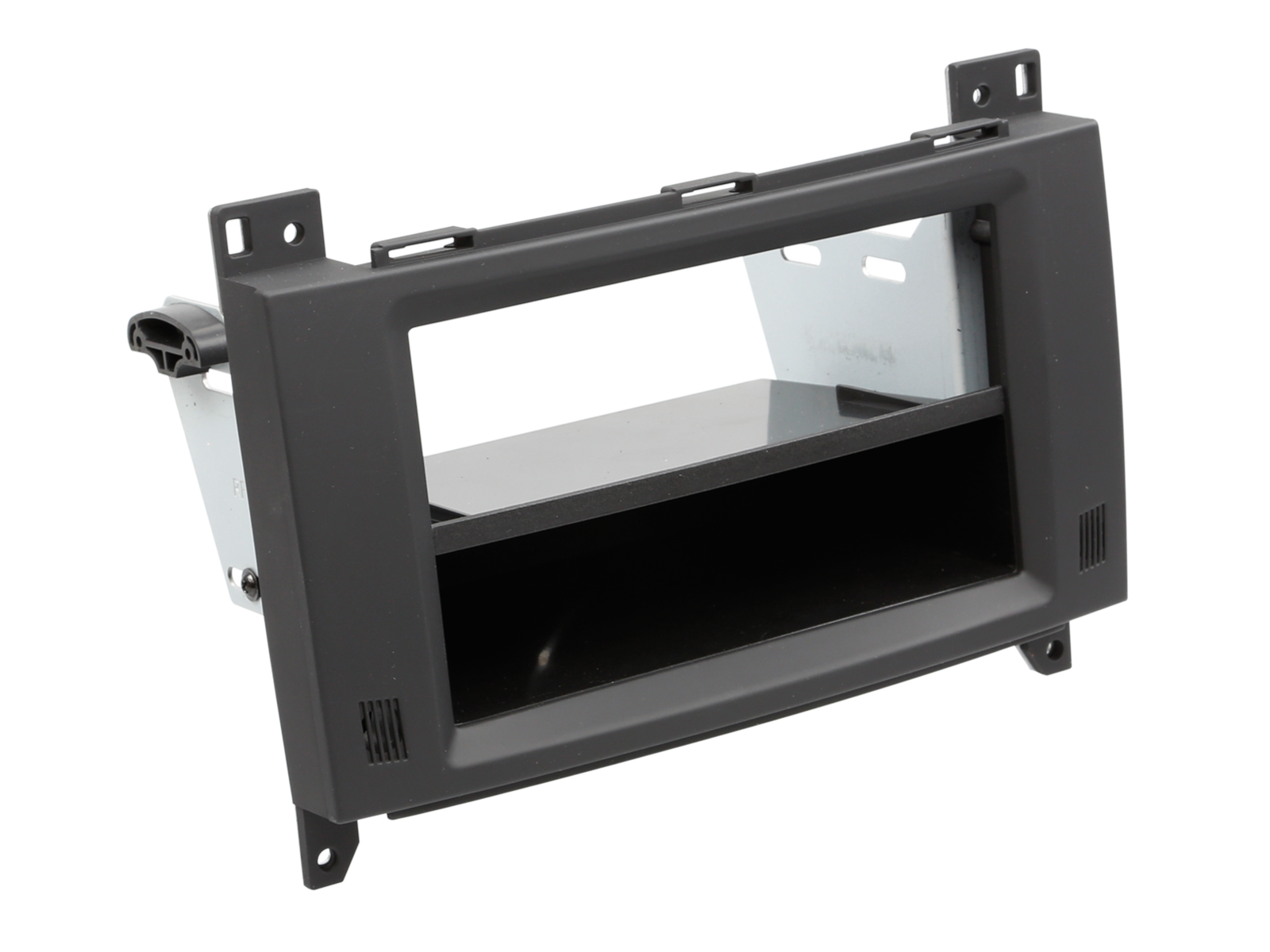 2-DIN Radioblende mit Fach Mercedes Fahrzeuge Rubber Touch