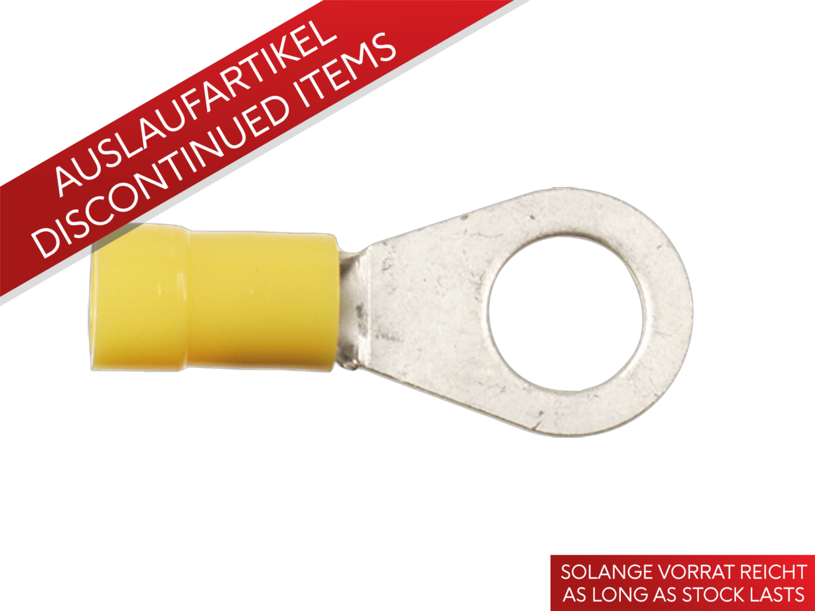 Ringkabelschuh 4,0mm²-6,0mm²/4,3mm gelb 100 Stück