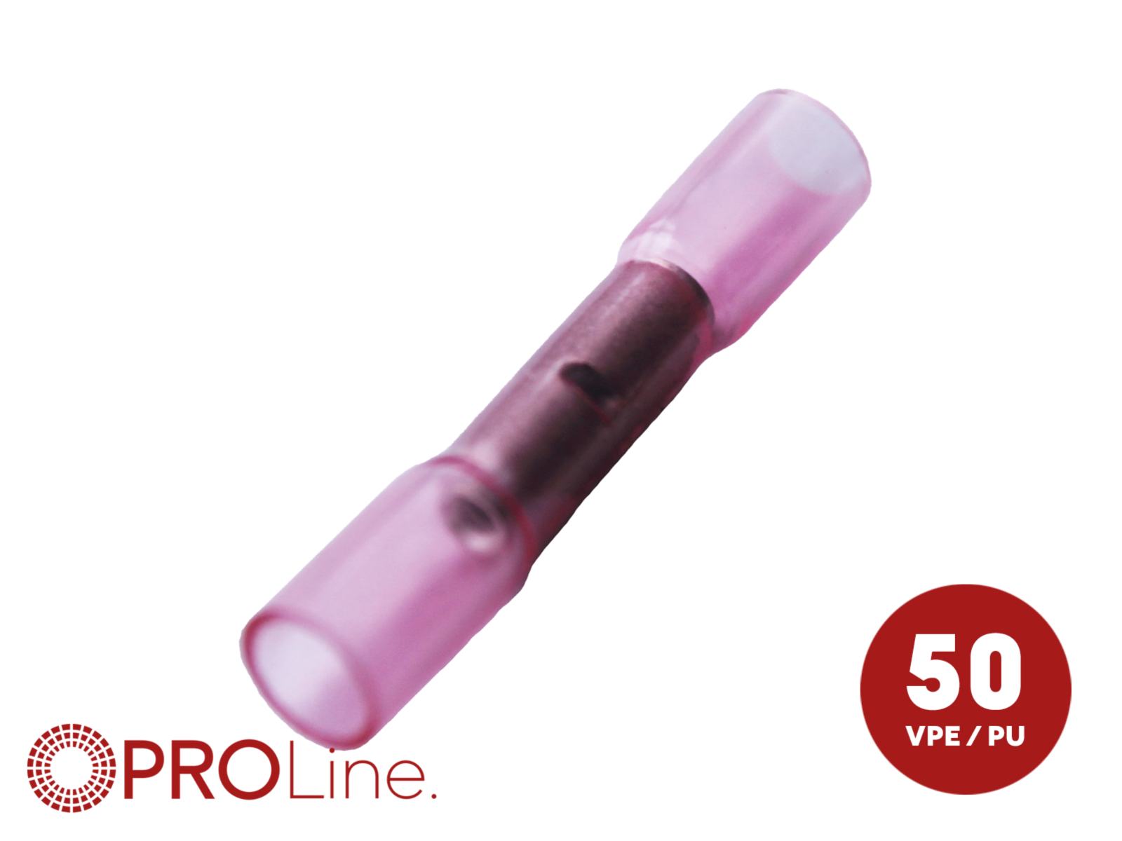 Stoßverbinder 0,5mm²-1,5mm² rot NYPA 50 Stück