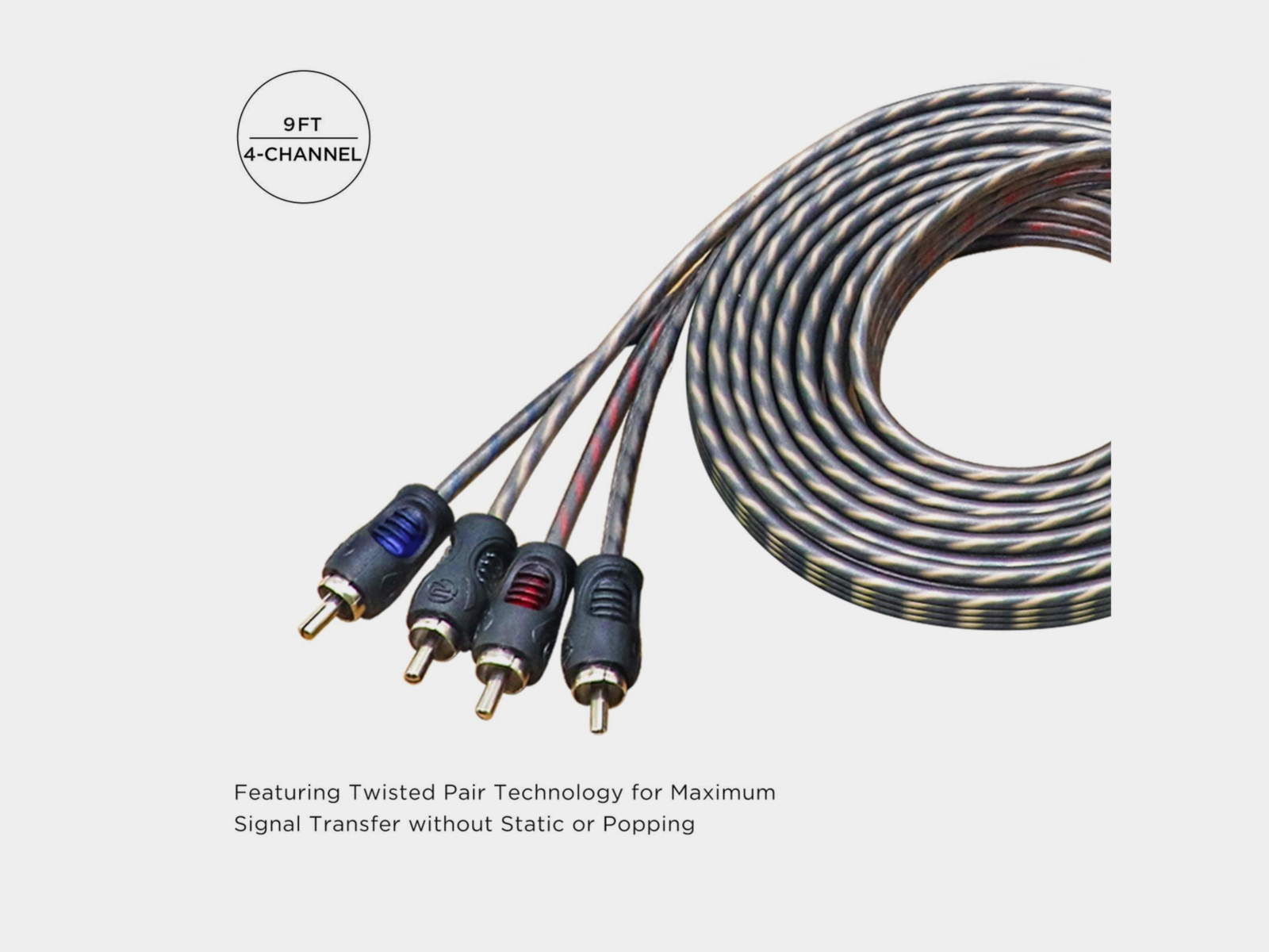 Recoil Echo OFC Cinch Kabel 4 Kanal 270cm