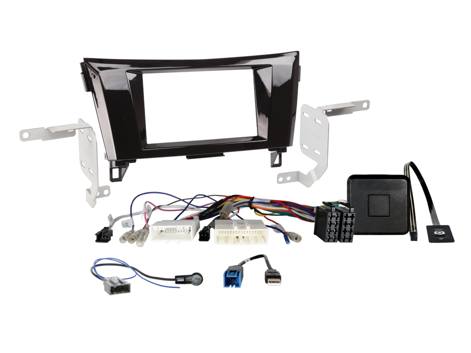 2-DIN Kit Nissan Qashqai/X-Trail LFB/Antenne/USB/360° Kamera