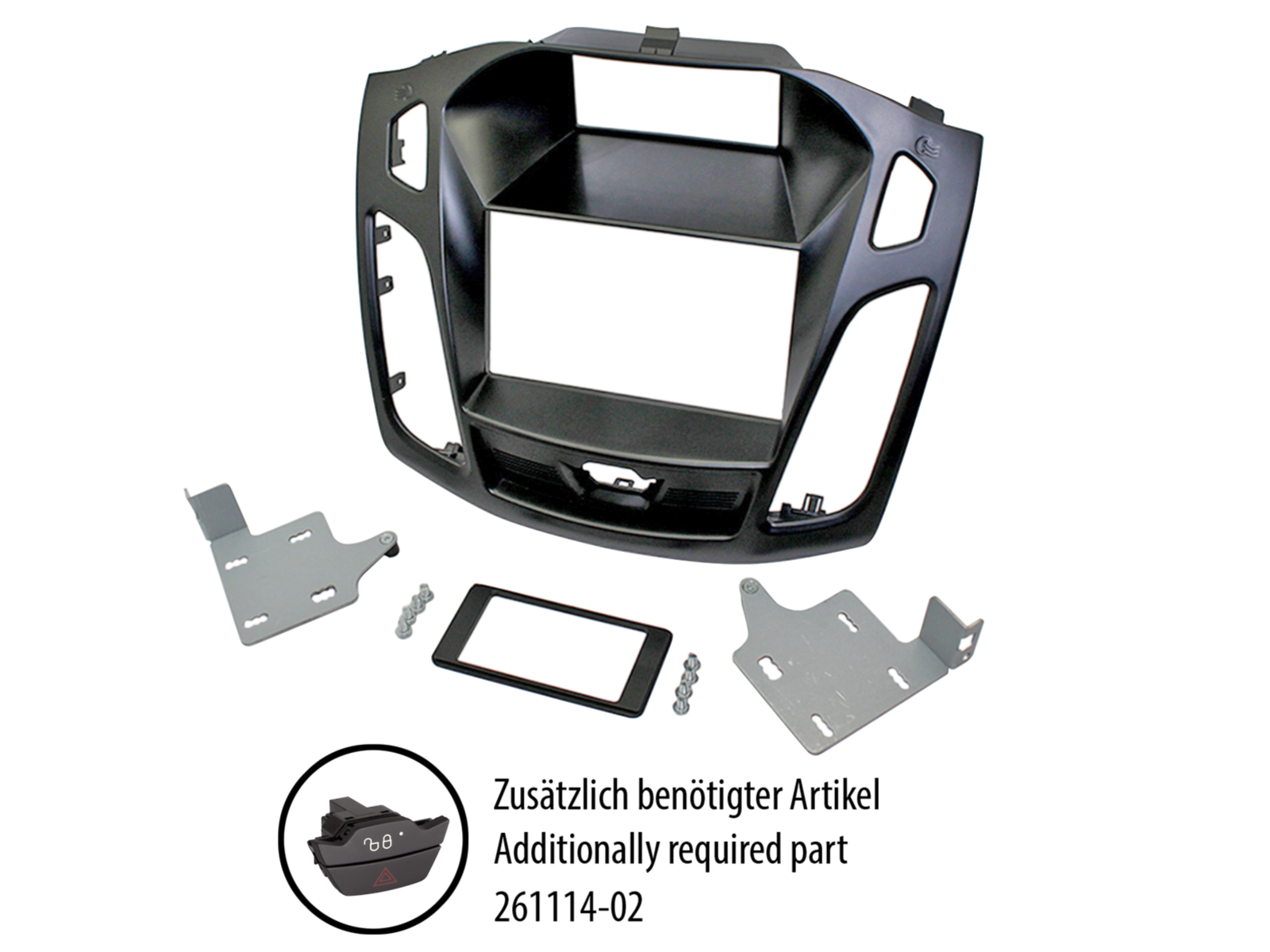 2-DIN Radioblende Ford Focus(DYB) 07/2013-08/2018