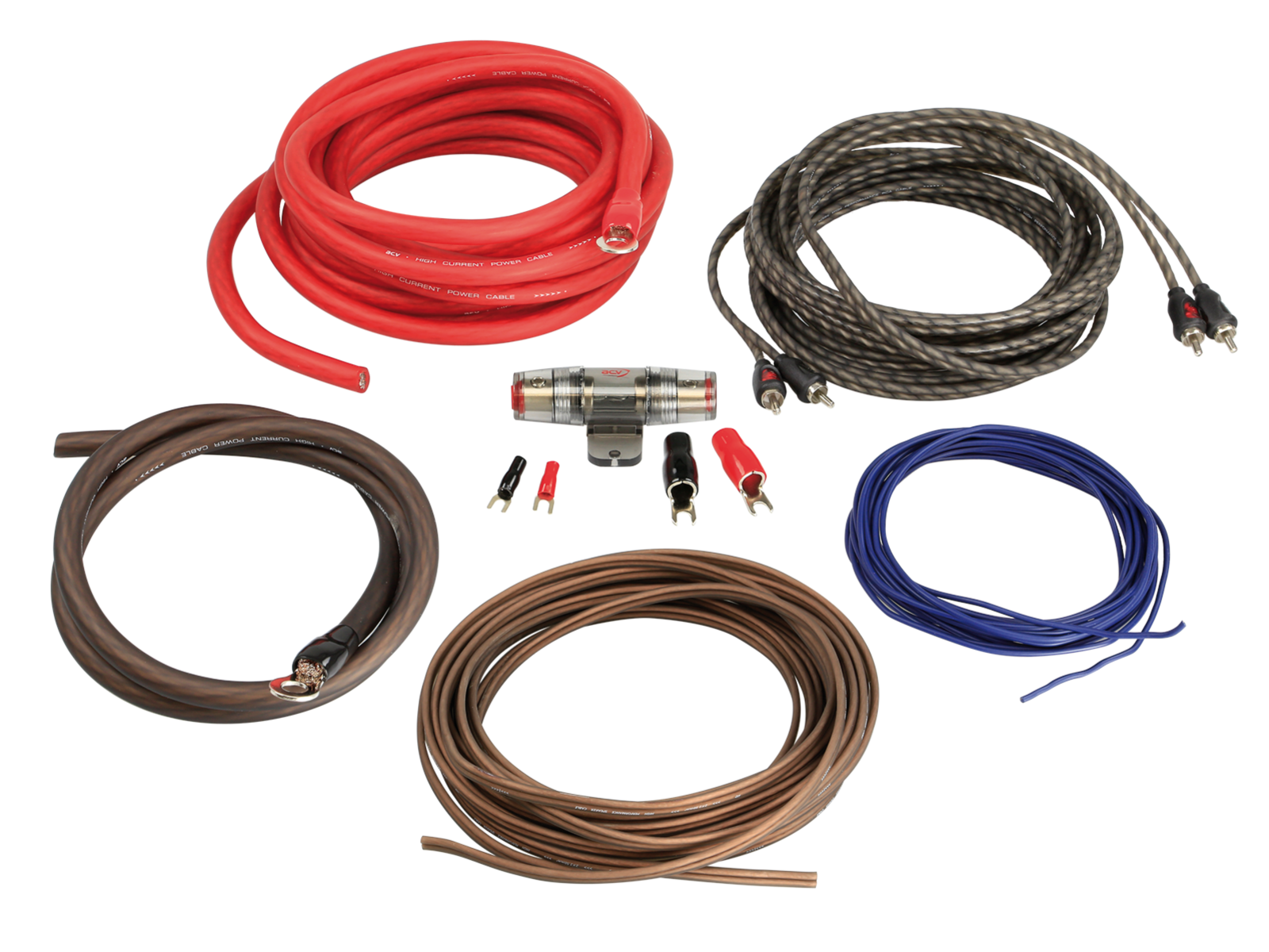 Kabel Kit Endstufe Stromkabel 20mm² Lautsprecherkabel 2,5mm²