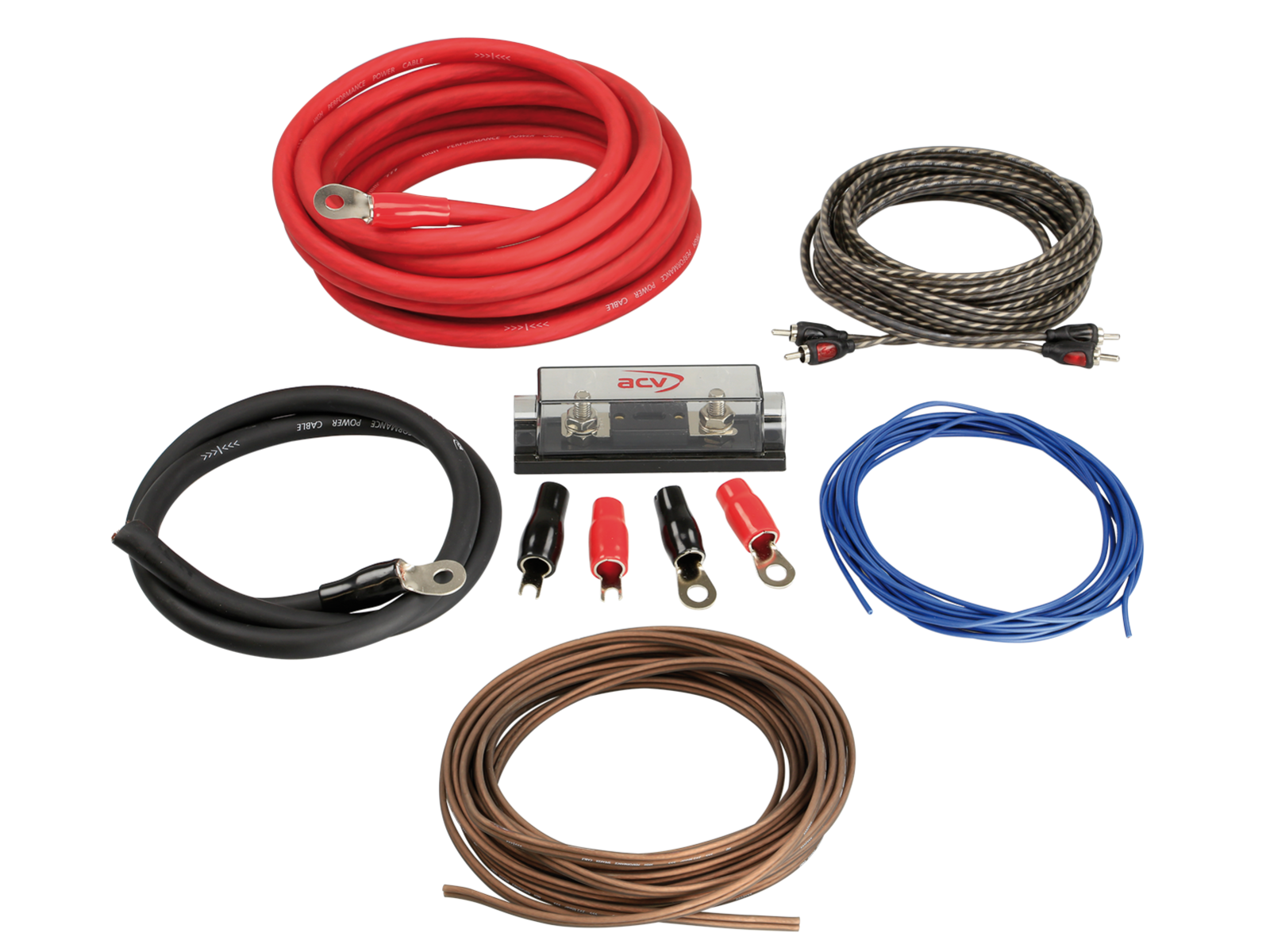 Kabel Kit Endstufe Stromkabel 35mm² Lautsprecherkabel 2,5mm²