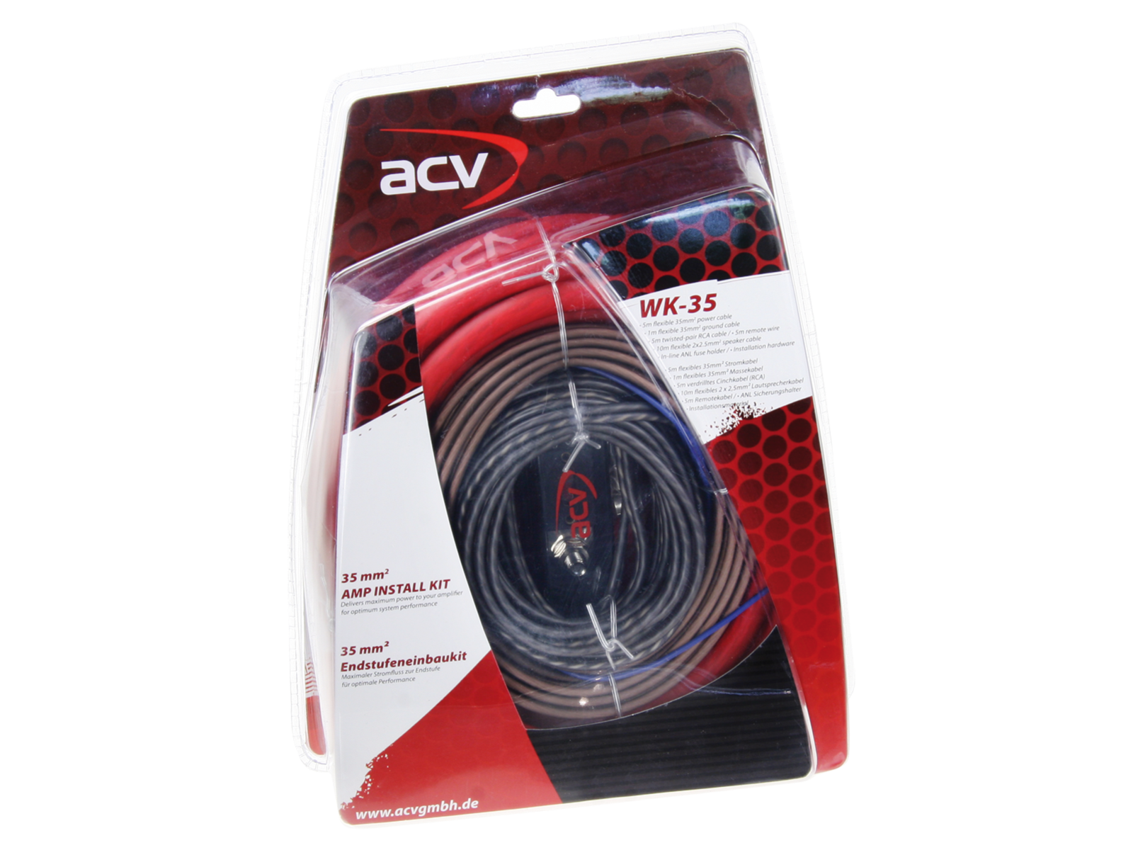 Kabel Kit Endstufe Stromkabel 35mm² Lautsprecherkabel 2,5mm²