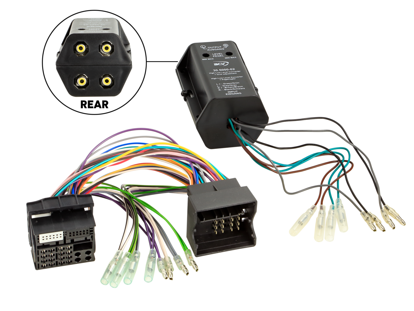 T-Kabelsatz diverse Fahrzeuge Quadlock/High-Low Adapter lose