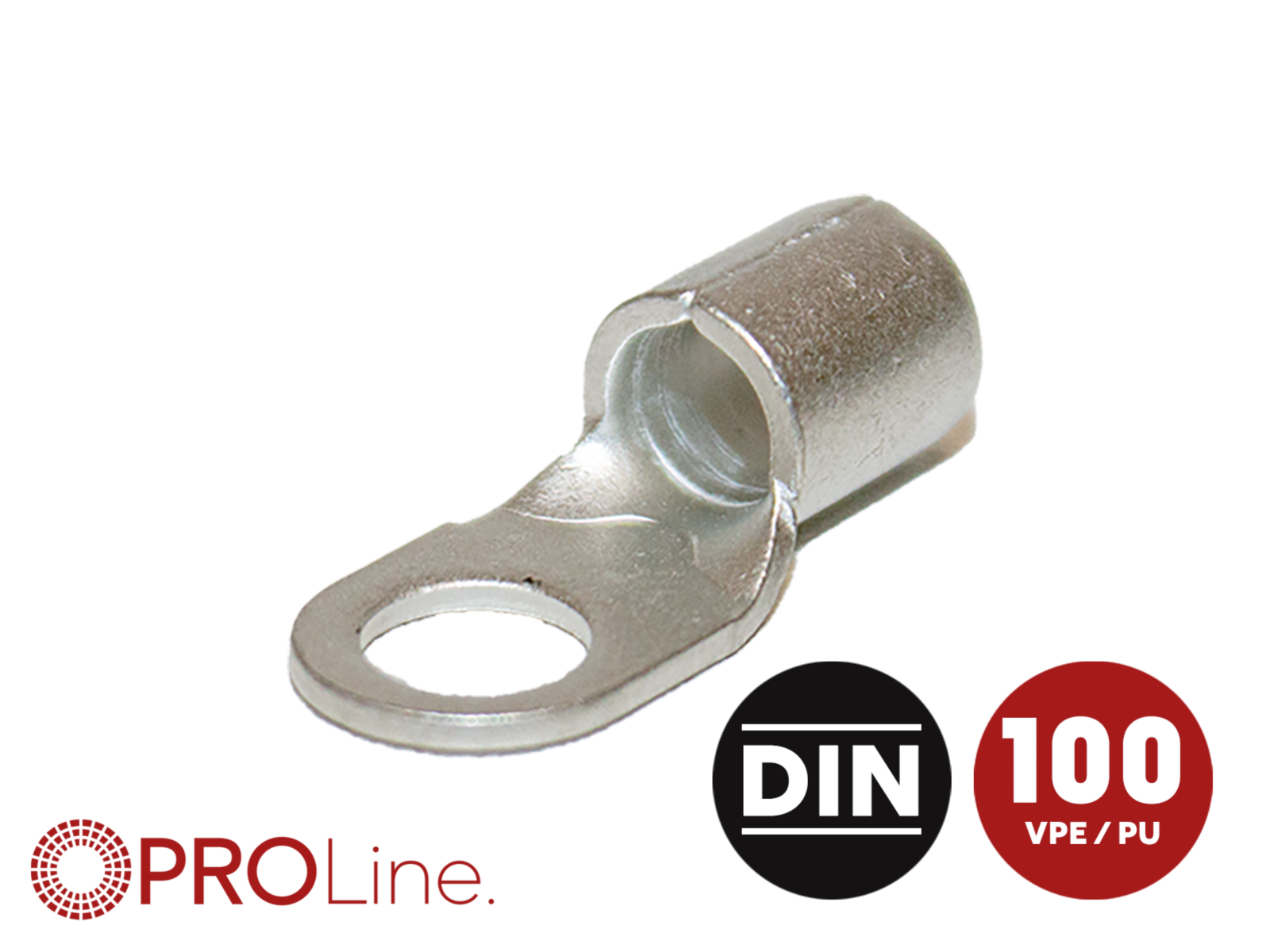 Ringkabelschuh 35mm²/10,5mm M10 unisoliert 100 Stück