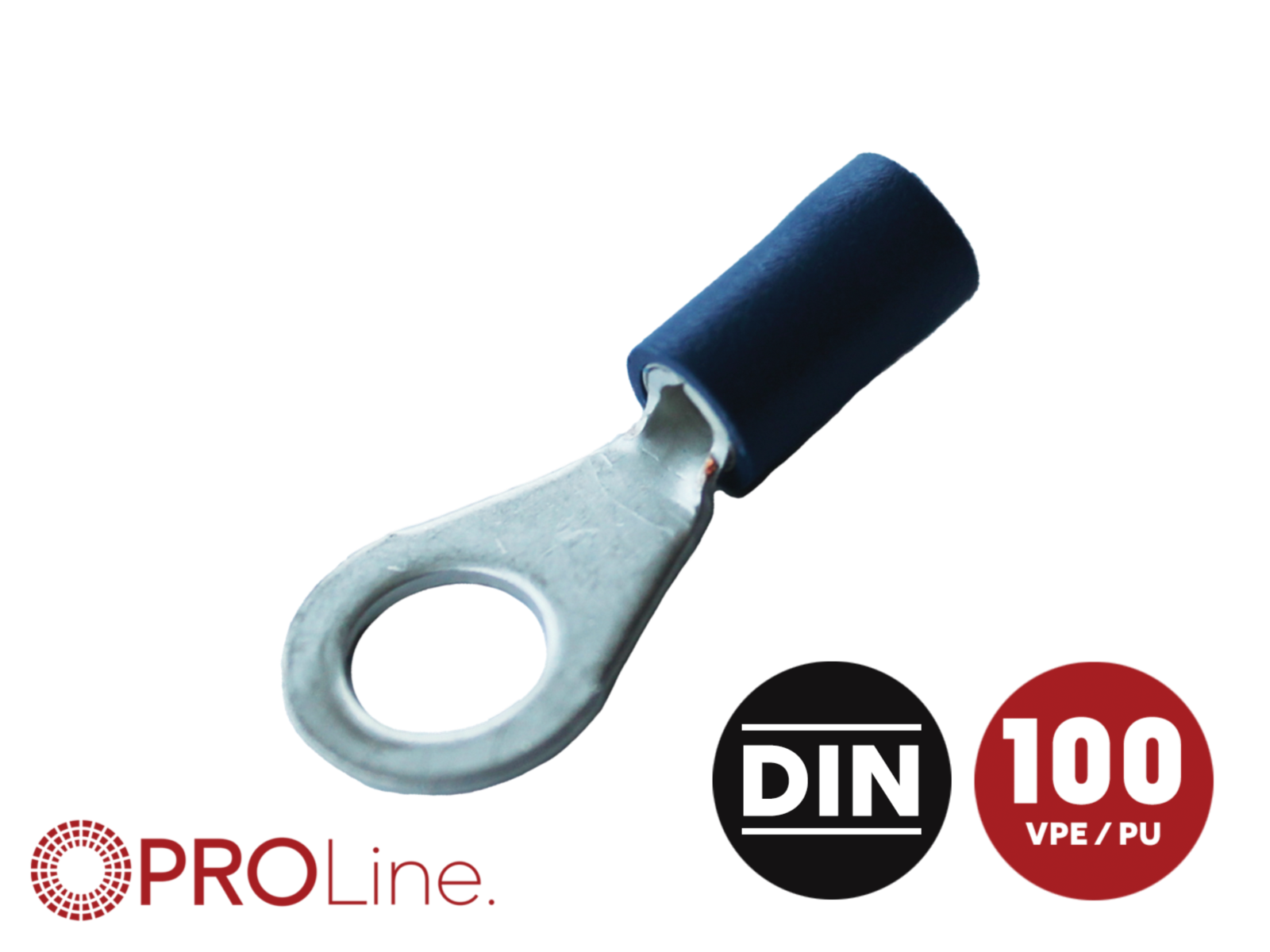 Ringkabelschuh 1,5mm²-2,5mm²/8,4mm blau EE 100 Stück