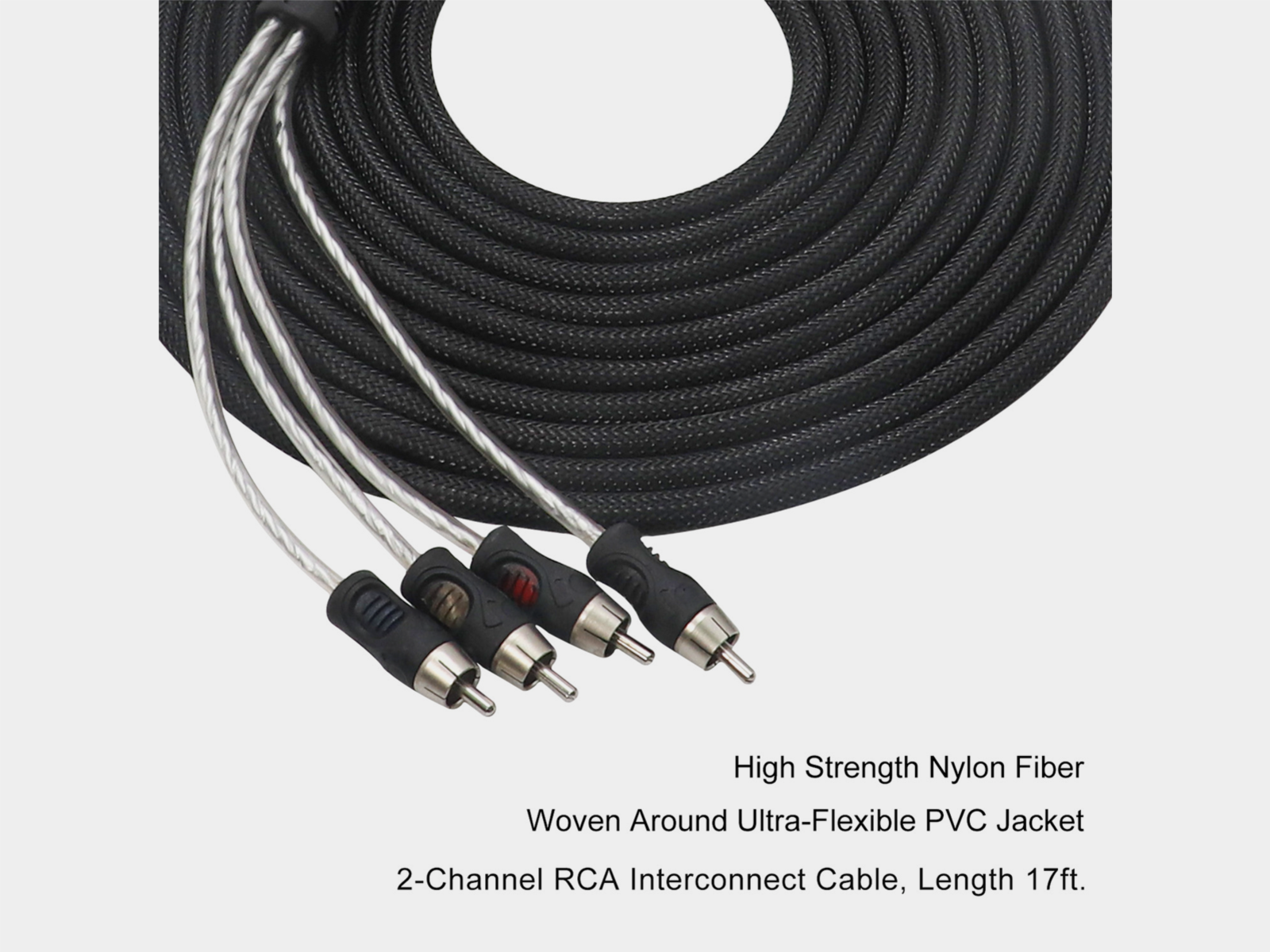 Recoil Premium OFC Cinch Kabel 4 Kanal 360cm