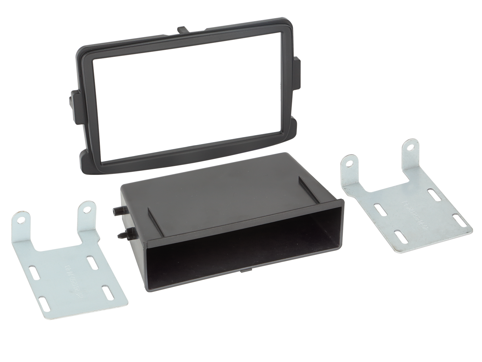 2-DIN RB mit Fach Dacia/Fiat/Nissan/Opel/Renault schwarz