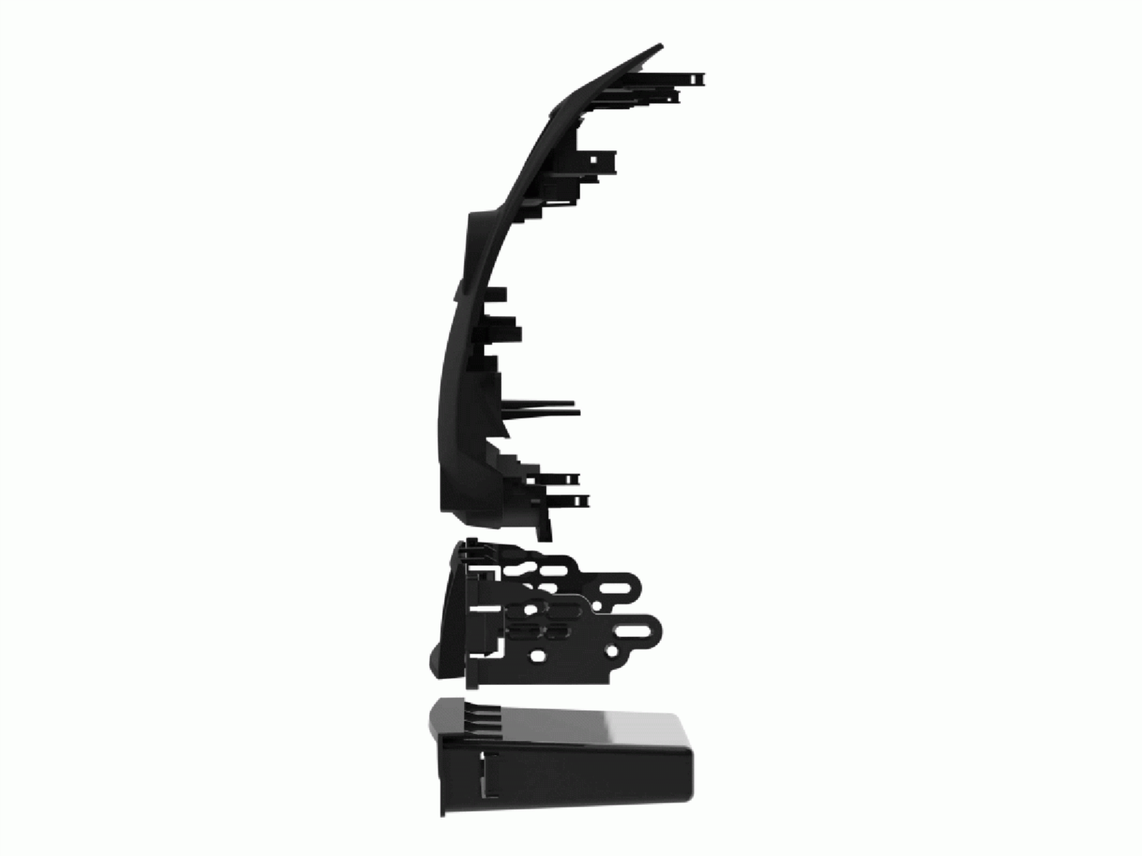 2-DIN Radioblende mit Fach Honda Accord/Crosstour USA