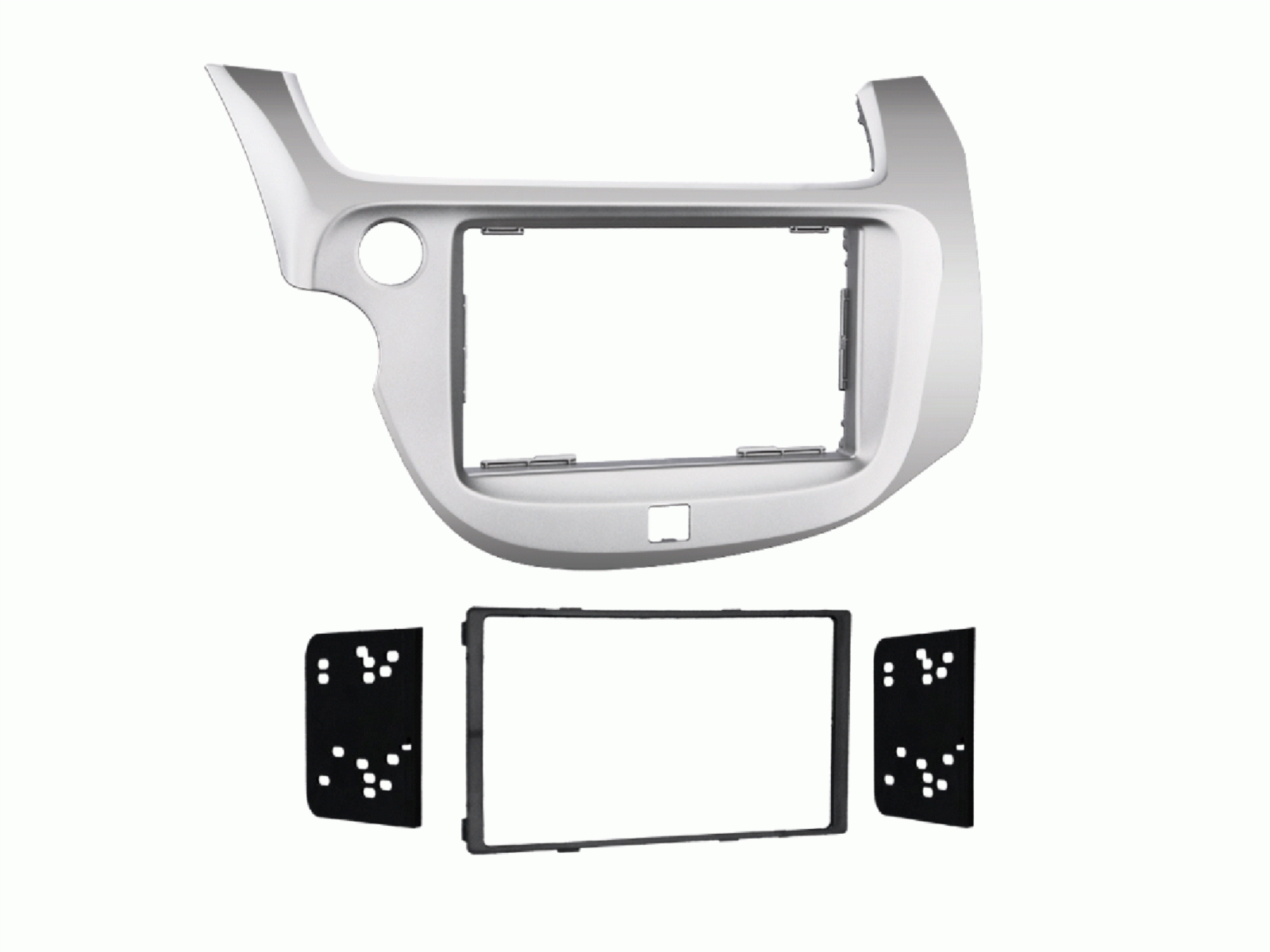 2-DIN Radioblende Honda Fit/Jazz(GE) 2008-2015 silber