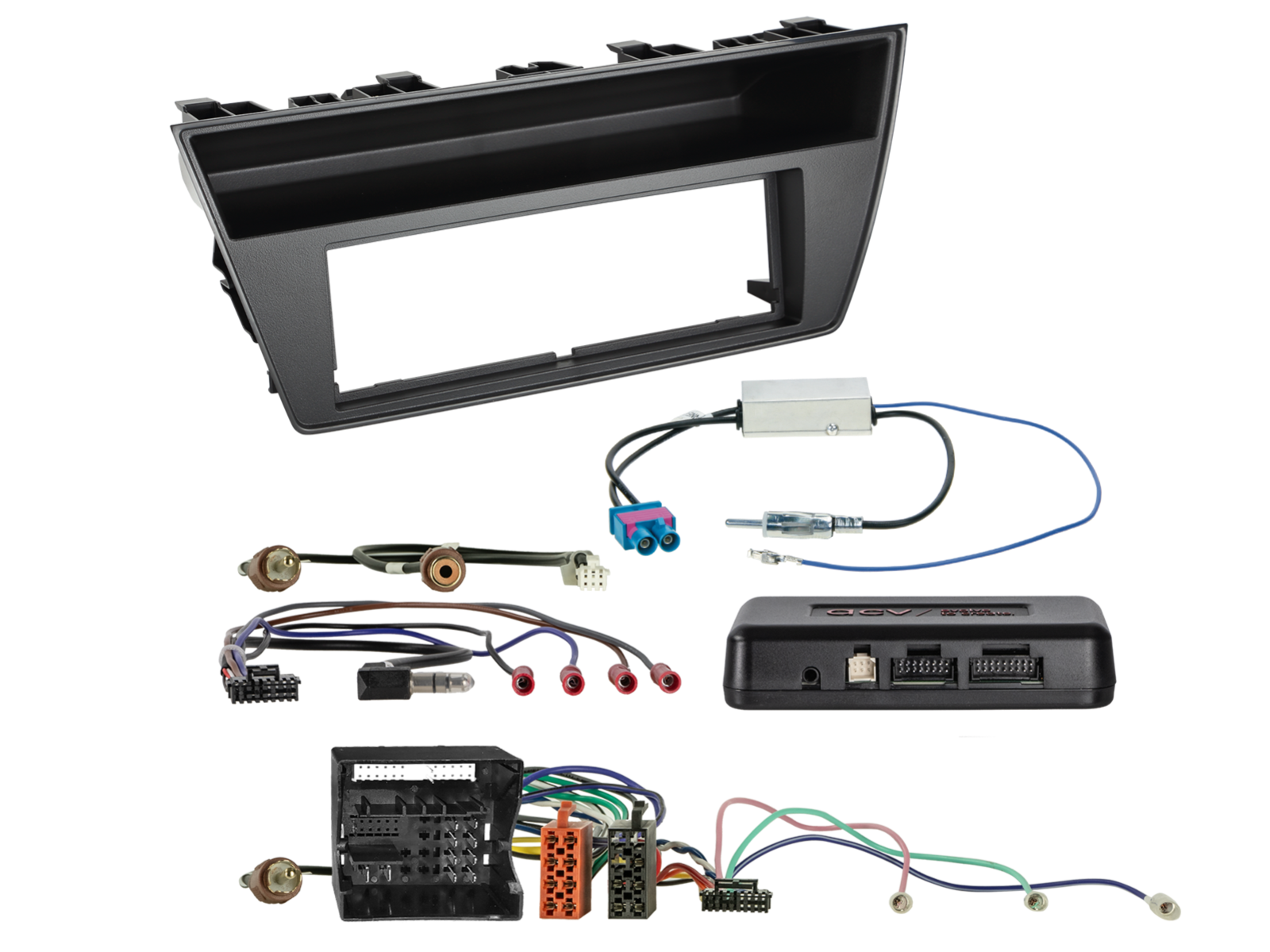 1-DIN Kit Skoda Fabia(5J) 2014-2022 i-dapter/Antenne