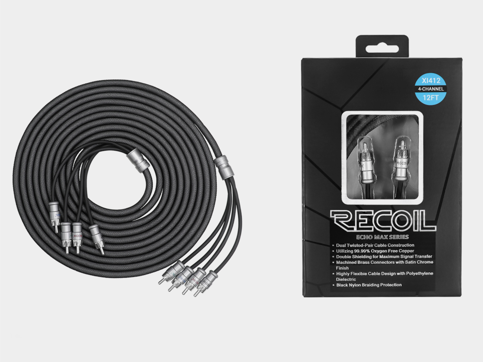 Recoil Echo Max Premium OFC Cinch Kabel 4 Kanal 360cm