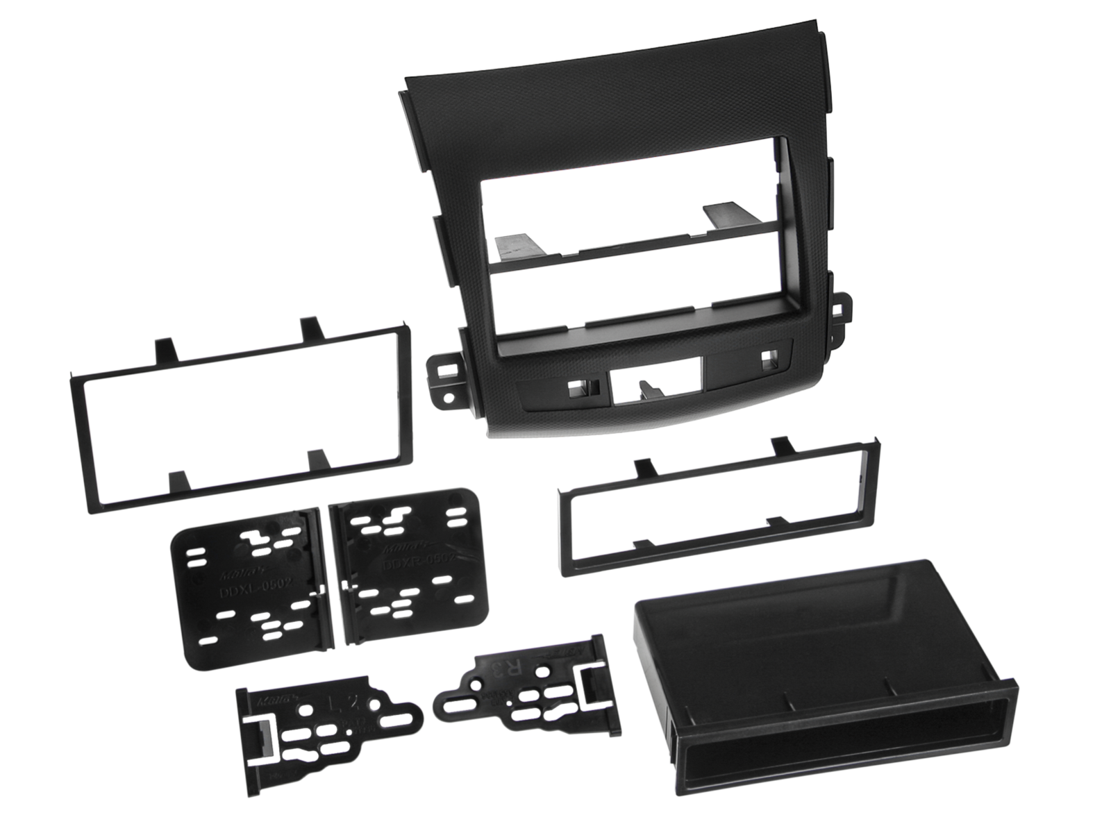 2-DIN Radioblende mit Fach Citroen/Mitsubishi/Peugeot