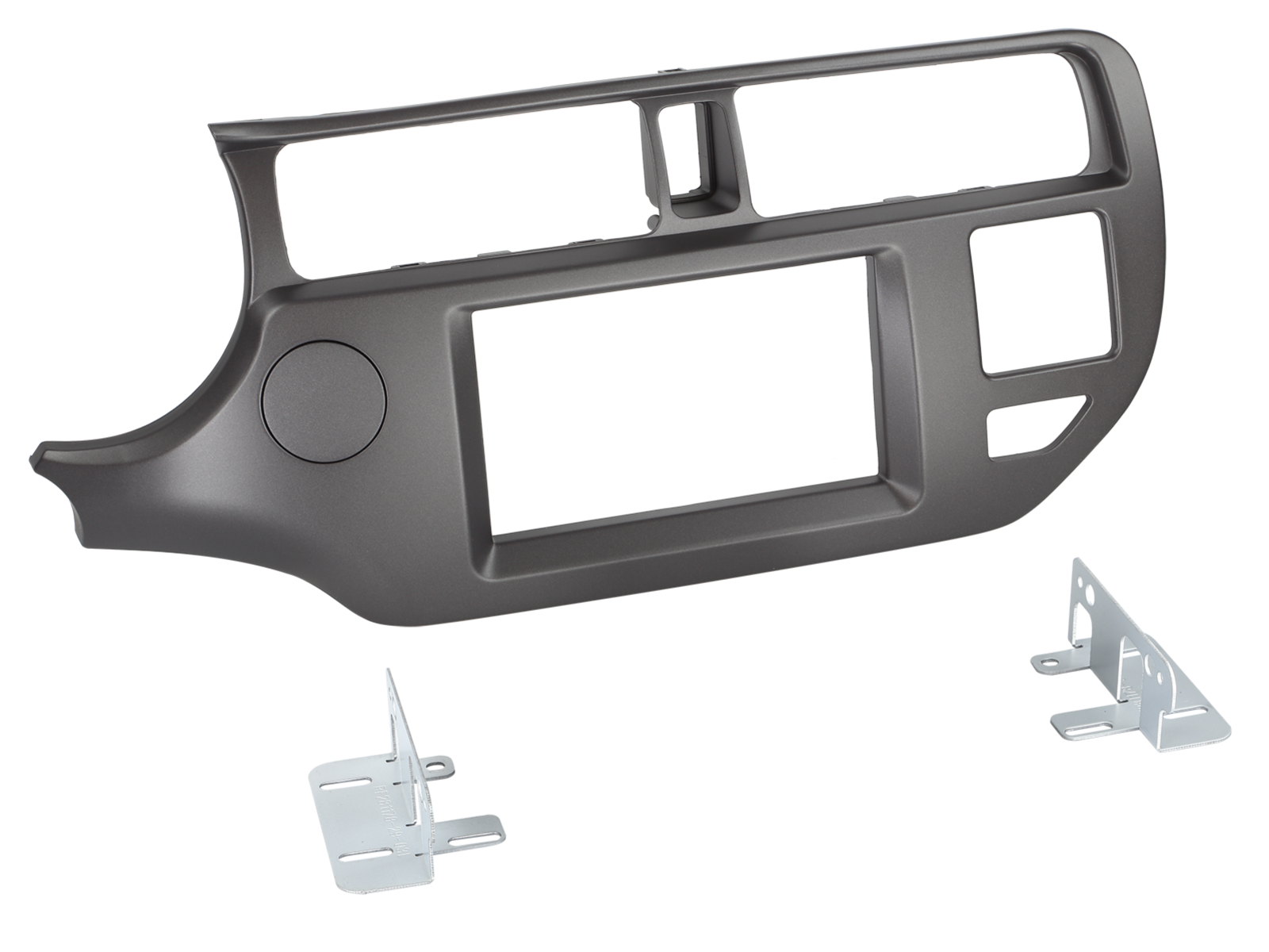 2-DIN Radioblende Kia Rio(UB) 09/2011-01/2015 anthrazit LHD