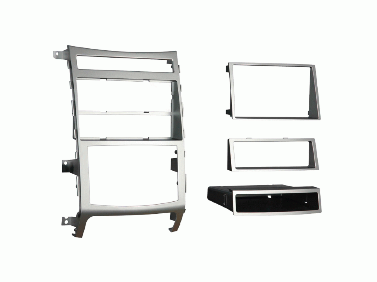 2-DIN Radioblende mit Fach Hyundai Veracruz/ix55 silber