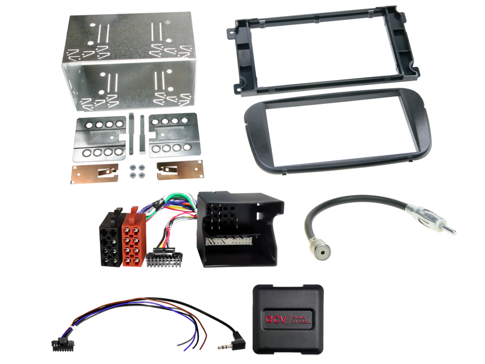 2-DIN Kit Ford diverse Fahrzeuge schwarz LFB/analog/Antenne