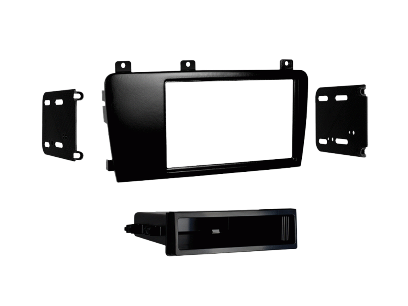 2-DIN Radioblende mit Fach Volvo S60/S70/V70/CX70 schwarz