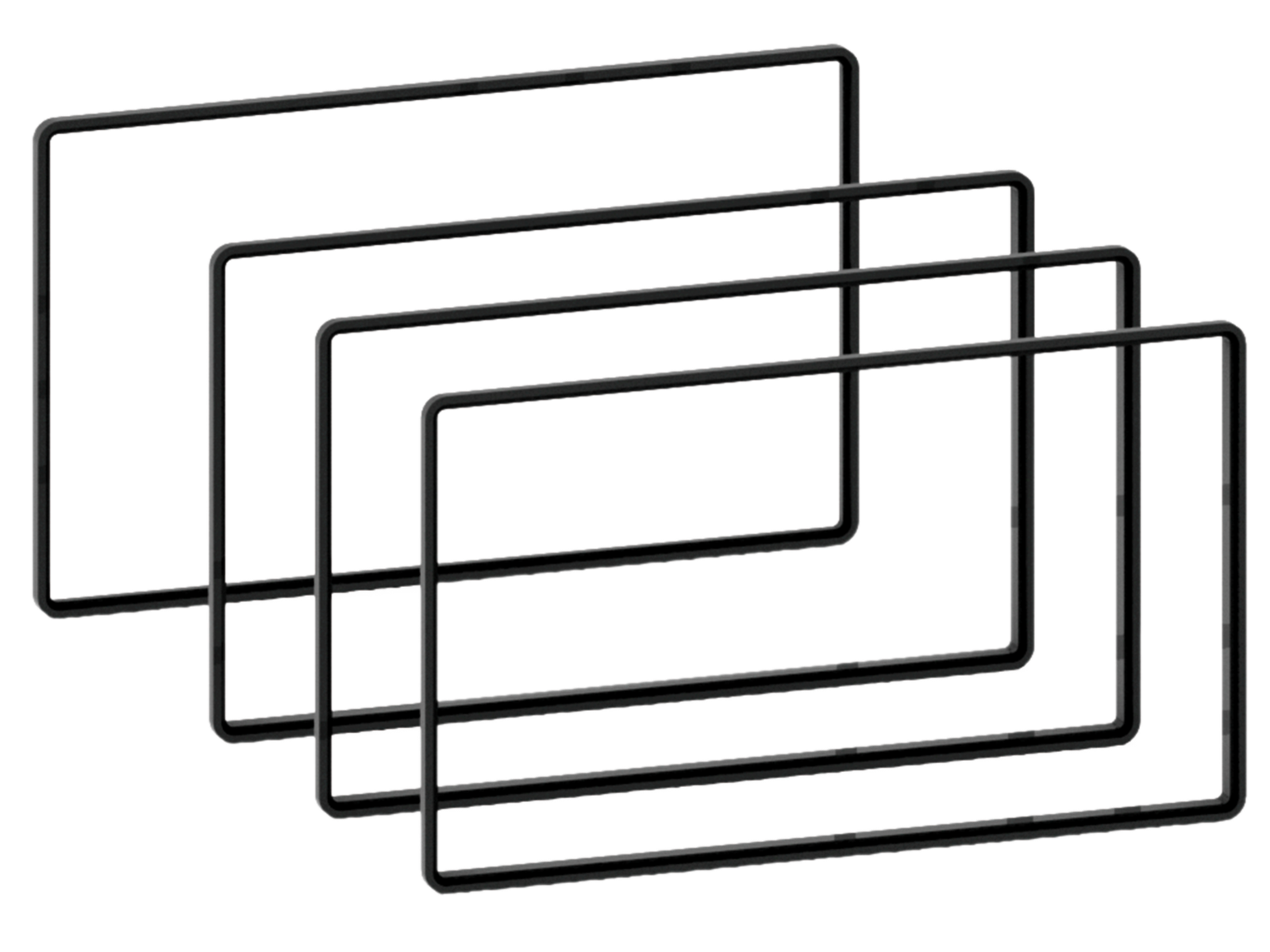 2-DIN Distanzrahmen Display 3x5 mm/1x2,5 mm lose