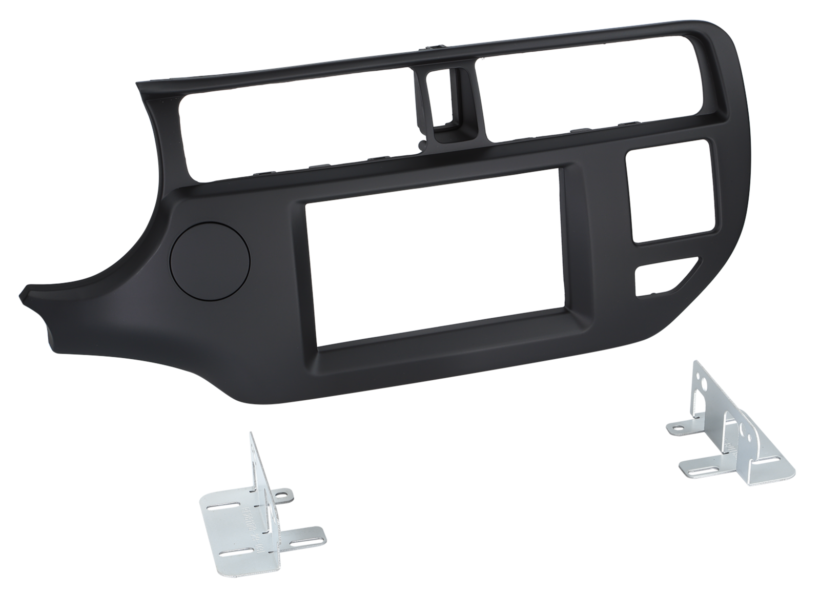 2-DIN Radioblende Kia Rio(UB) 09/2011-01/2015 schwarz LHD