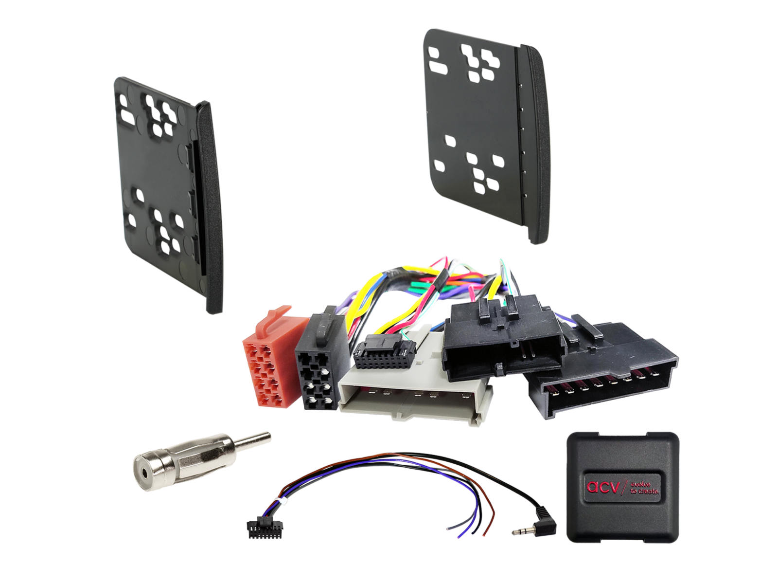 2-DIN Kit Ford Fahrzeuge schwarz 8Pin/8Pin/17Pin LFB/Antenne