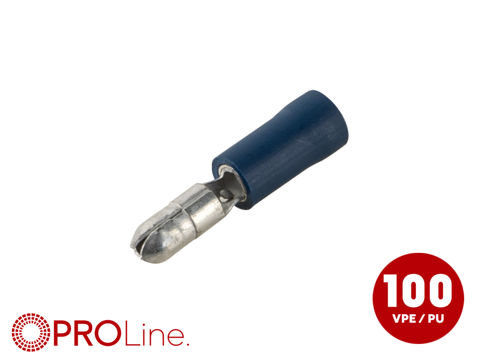 Rundstecker 1,5mm²-2,5mm²/4,0mm blau>rot ST 100 Stück