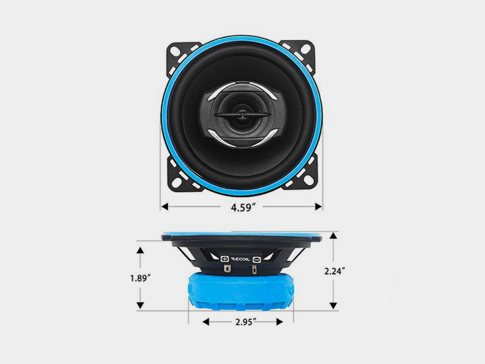 Lautsprecher Coaxial Recoil Echo 2-Wege 100mm/25W RMS