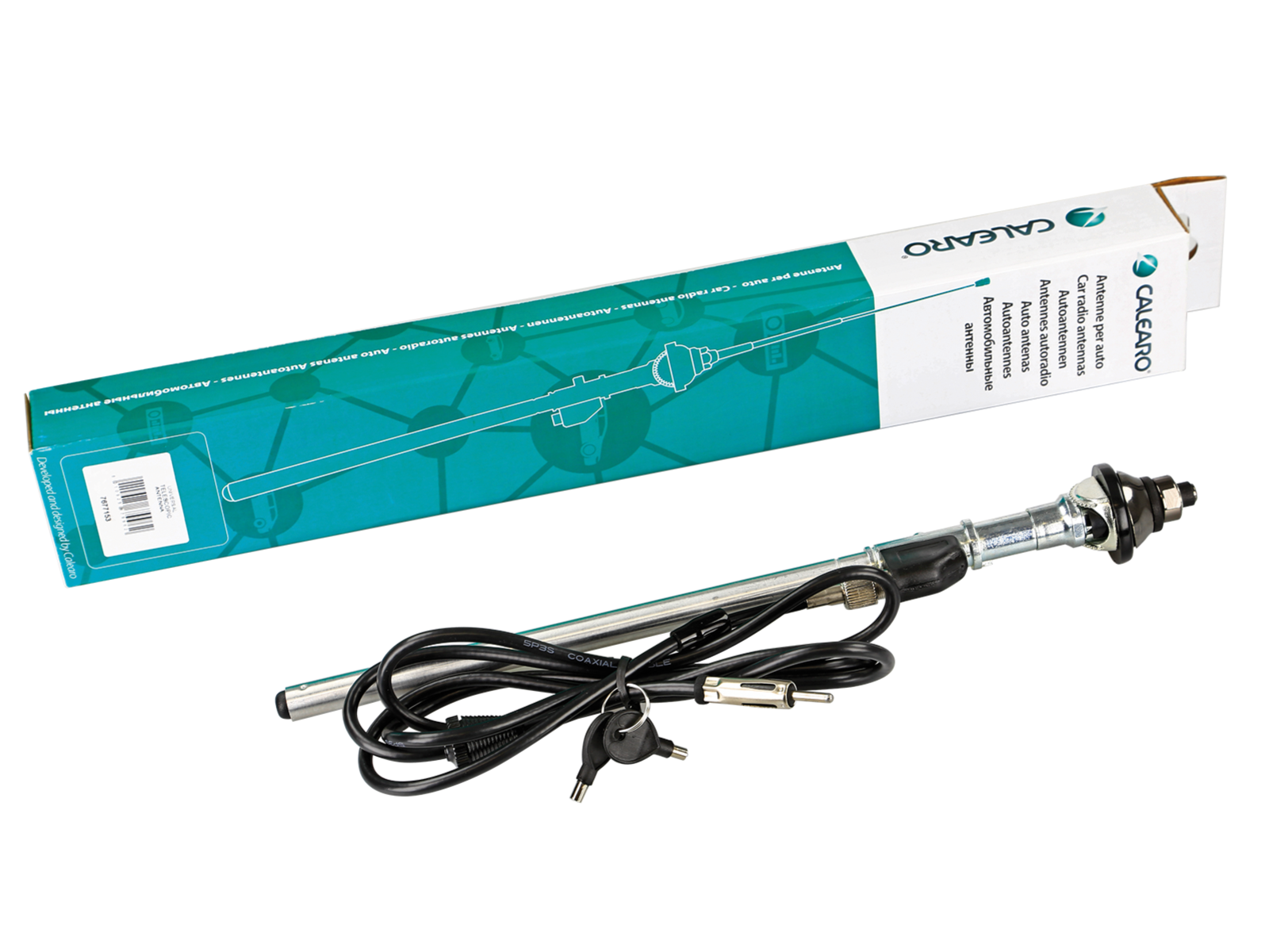 Teleskopantenne AM/FM universal passiv chrom