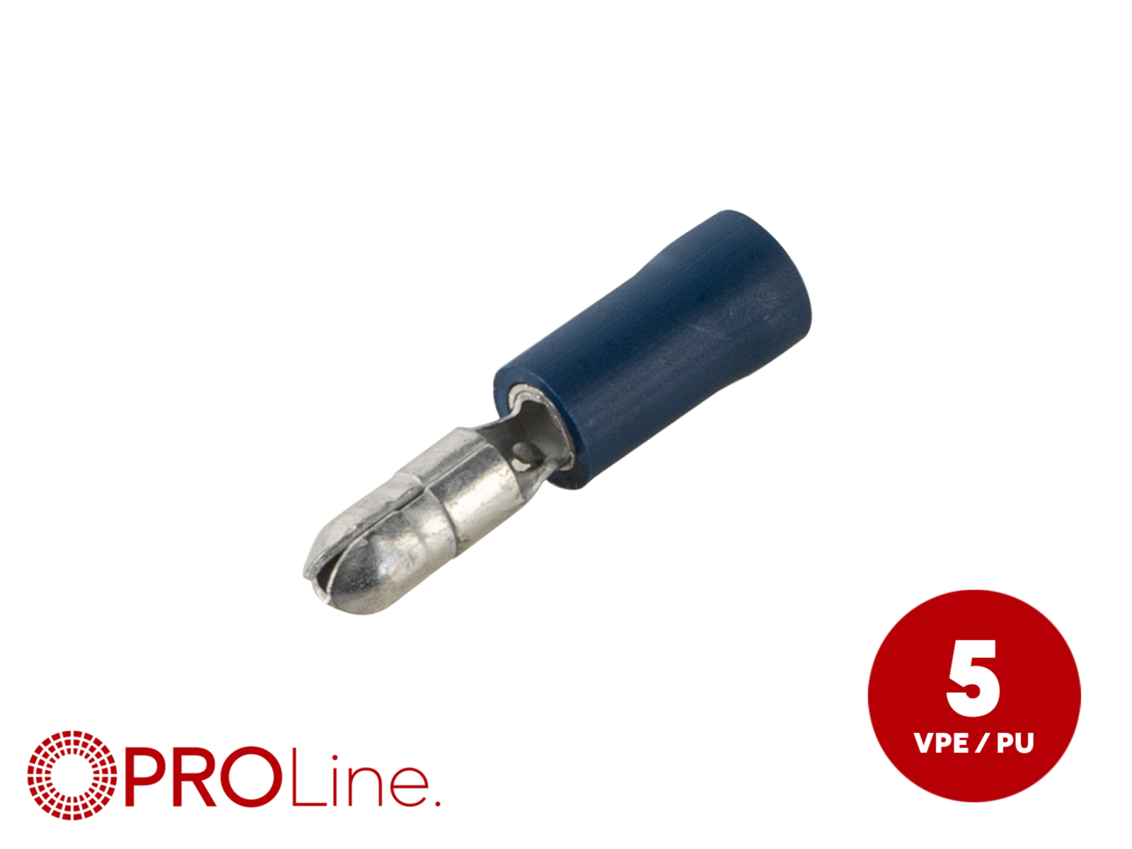 Rundstecker 1,5mm²-2,5mm²/4,0mm blau>rot ST 5 Stück