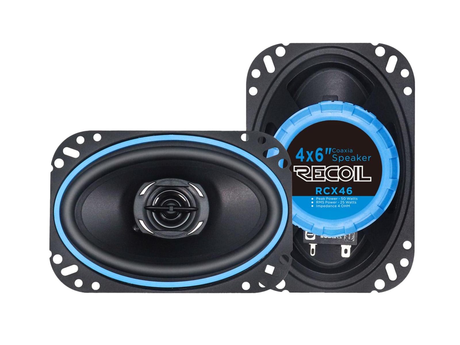 Lautsprecher Coaxial Recoil Echo 2-Wege 4x6 Zoll/25W RMS
