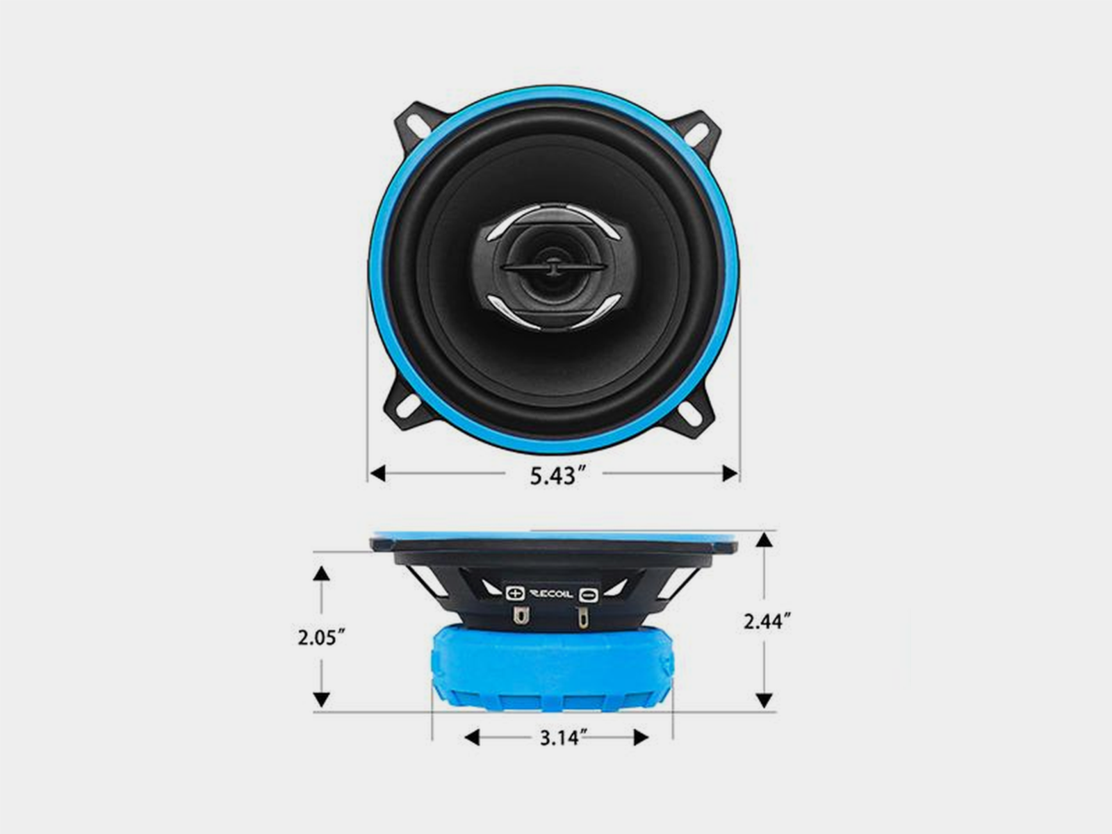 Lautsprecher Coaxial Recoil Echo 2-Wege 130mm/50W RMS
