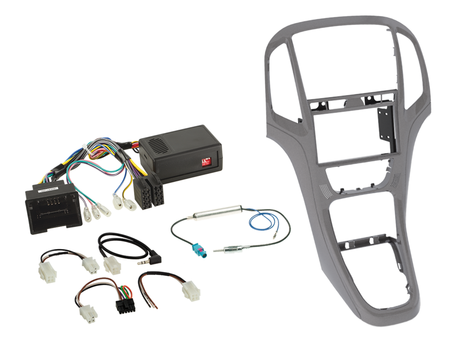 2-DIN Kit Opel Astra J 2009-2018 titan grau LFB/Lead 3