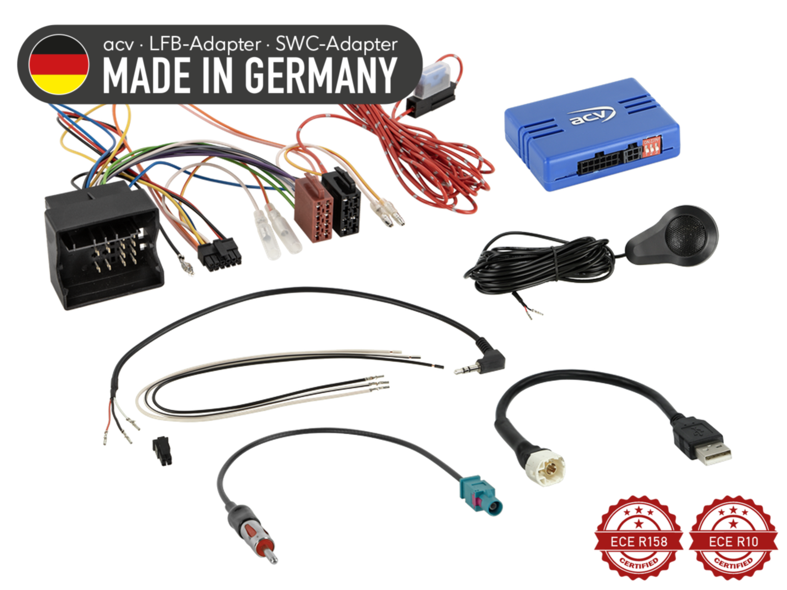 LFB BMW/Mini Fahrzeuge 40Pin Quadlock/PDC/USB/Antenne lose