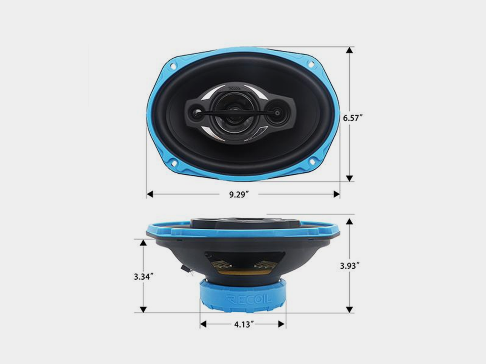Lautsprecher Coaxial Recoil Echo 3-Wege 6x9 Zoll/35W RMS