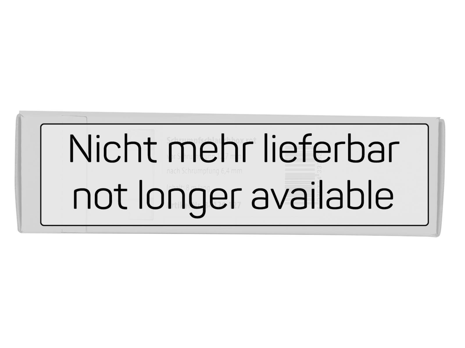 Schrumpfschlauch rot Ø 12,7 mm nicht mehr lieferbar