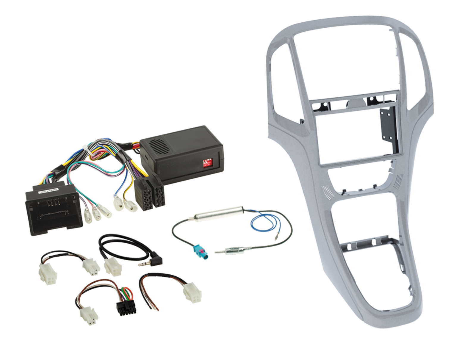 2-DIN Kit Opel Astra J 2009-2018 platin silber LFB/Lead 3