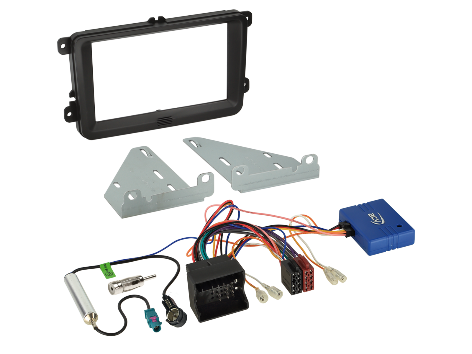 2-DIN Kit Seat/Skoda/VW Fahrzeuge CAN Bus/Antenne schwarz