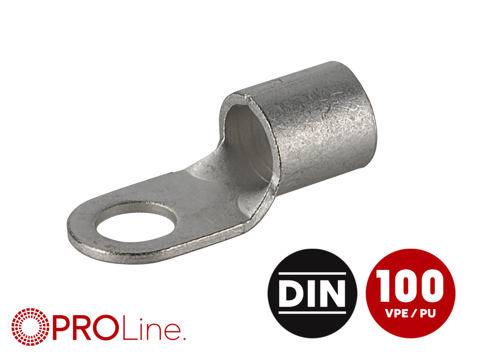 Ringkabelschuh 50mm²/10,5mm M10 unisoliert 50 Stück