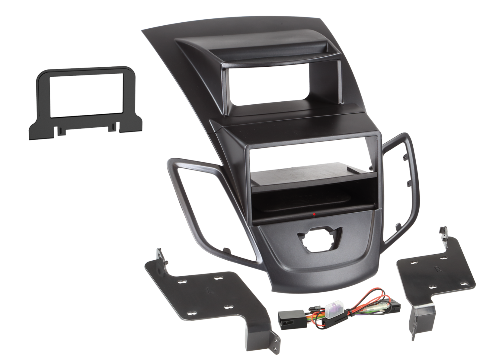 2-DIN Radioblende INBAY® Ford Fiesta mit Display schwarz