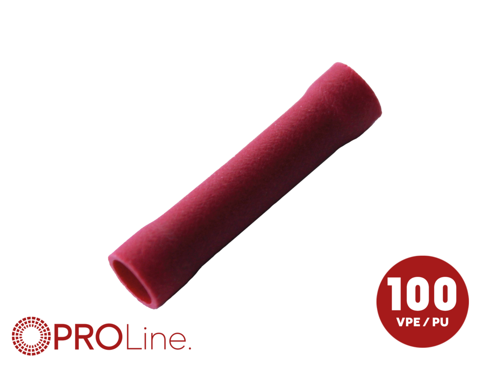 Stoßverbinder 0,5mm²-1,5mm² rot EE 100 Stück lose