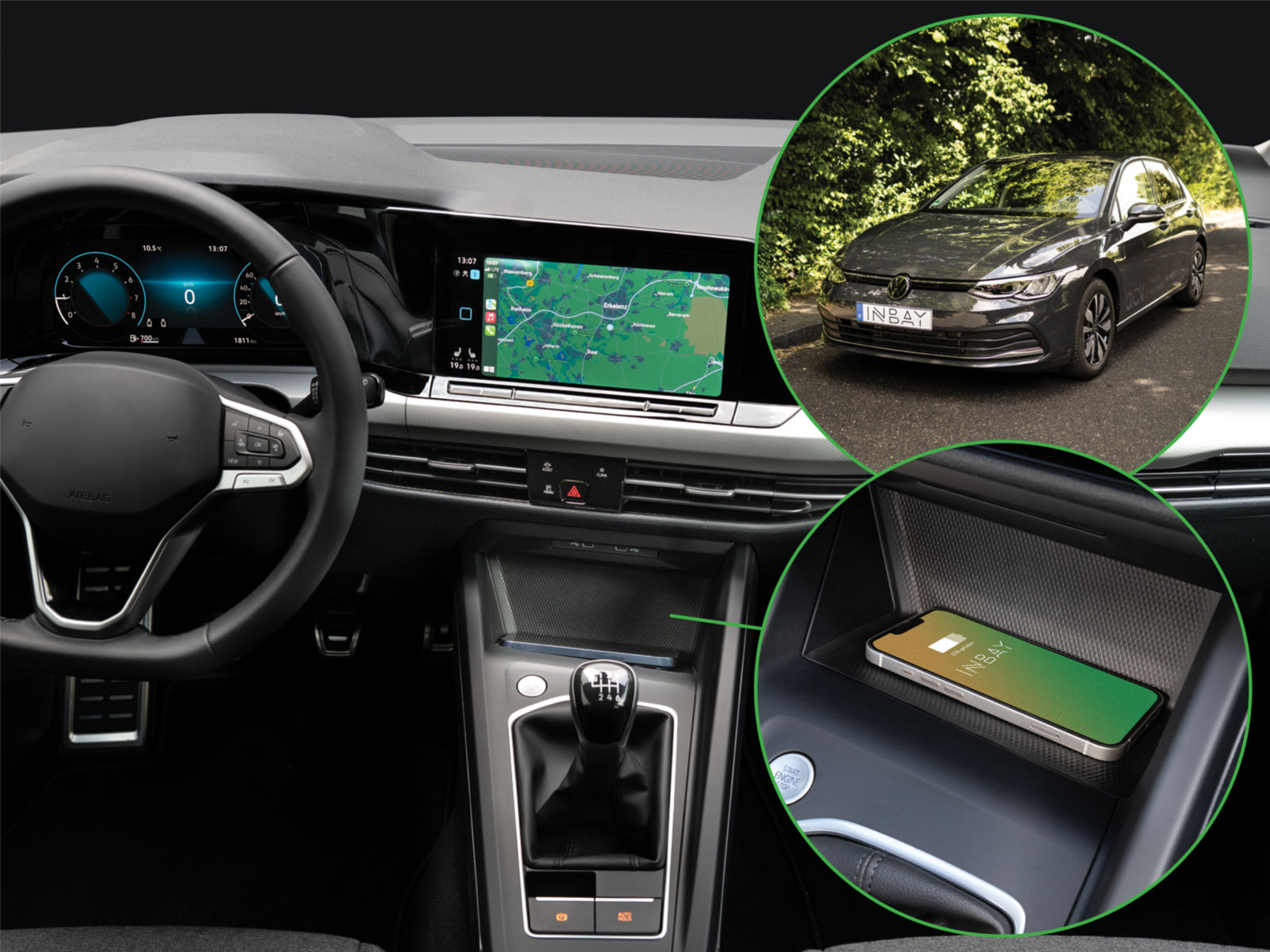 INBAY® Ablage Cupra/Seat/Skoda/VW universal Upgrade10W