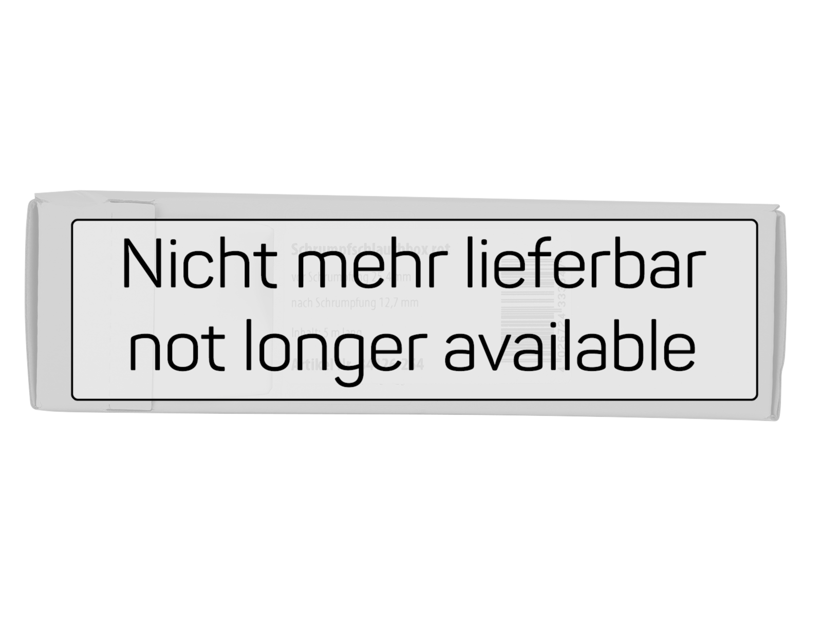 Schrumpfschlauch rot Ø 25,4 mm nicht mehr lieferbar